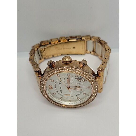 Michael Kors Parker MK5774 Women Stainless Steel Analog Dial Quartz Watch AM151 - Picture 6 of 7